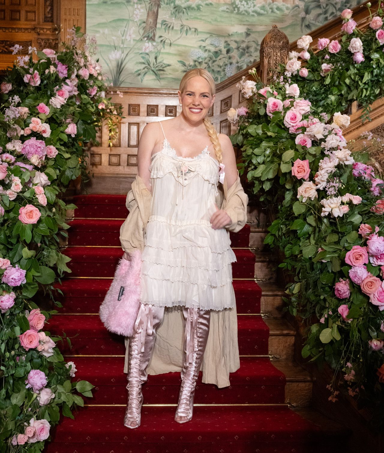 What went down at a frilly fashion show hosted by Suzanne Rogers