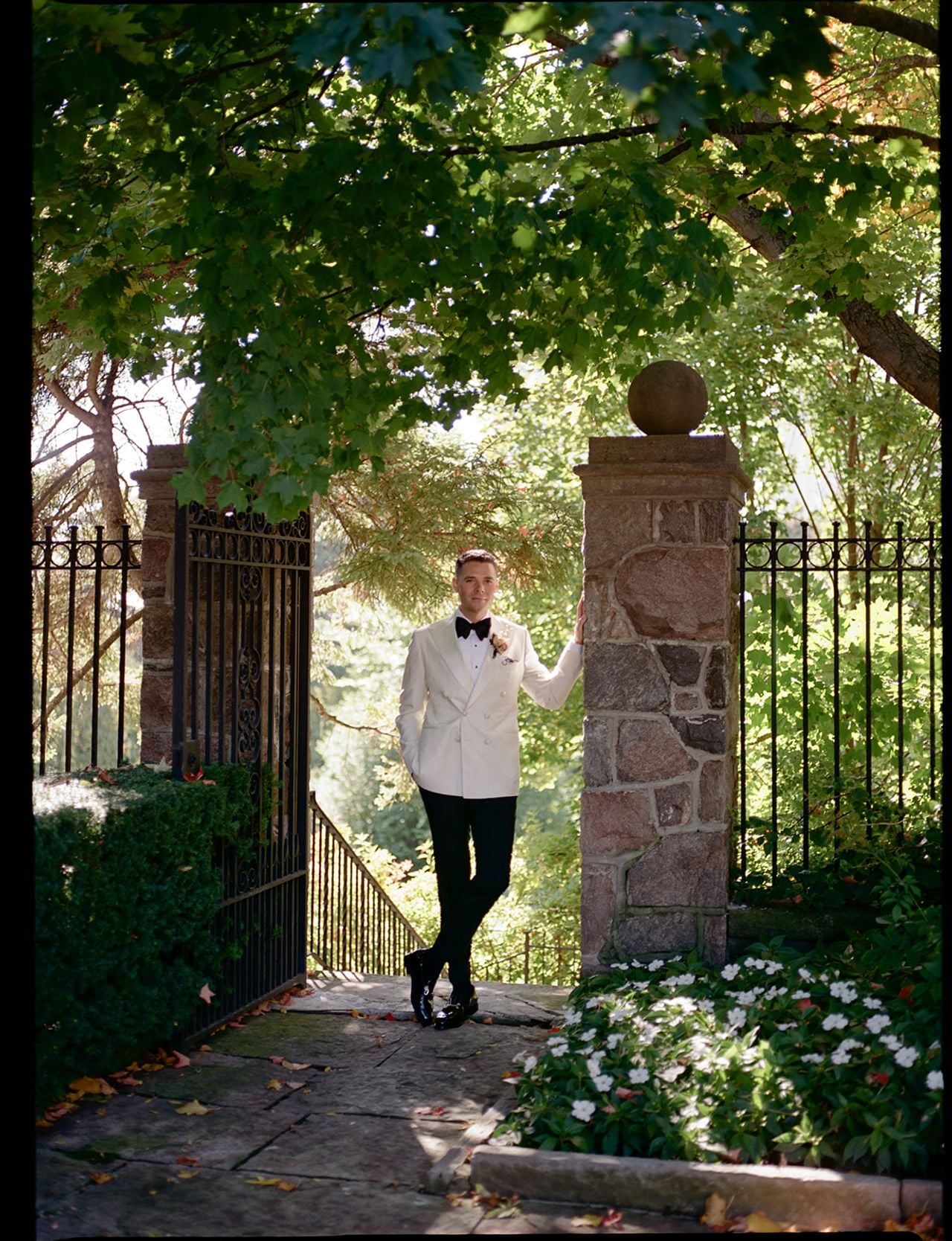 Inside a black-tie queer wedding that doubled as an ornate garden party