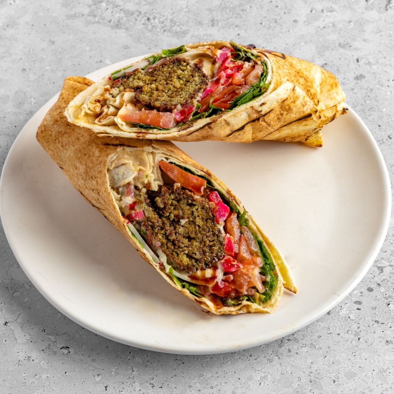 A falafel wrap from Beirut Bodega