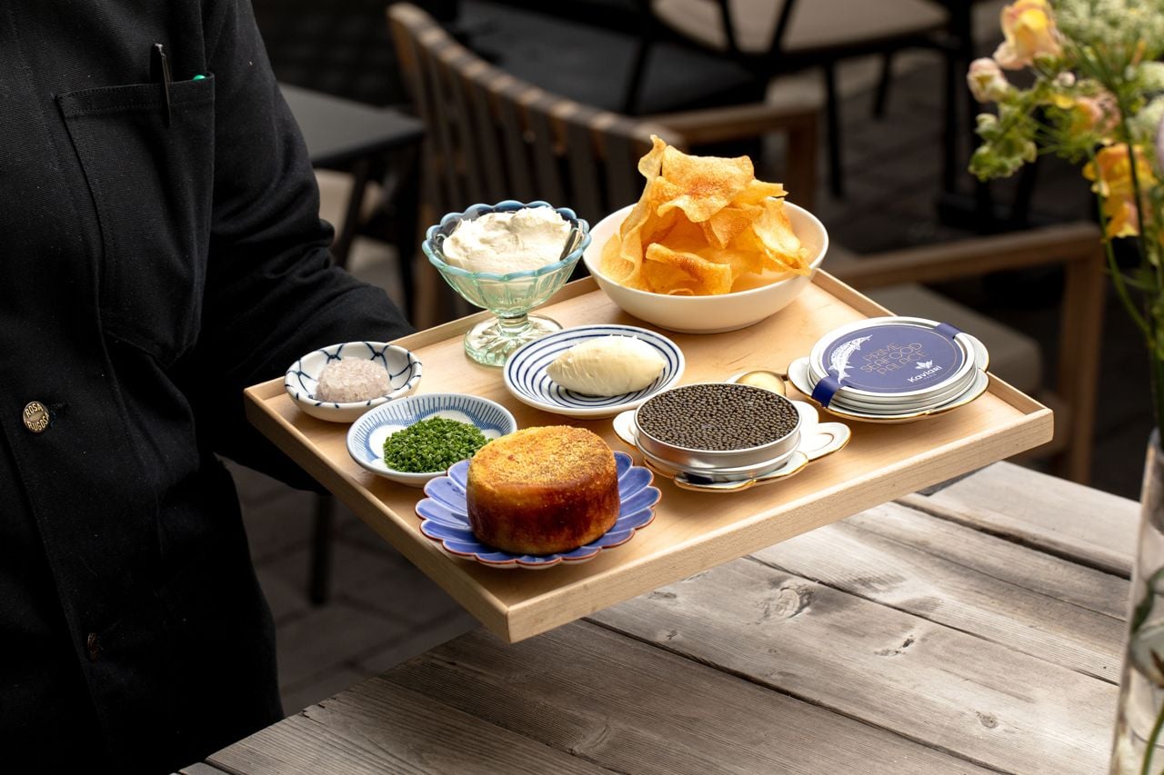 Caviar service