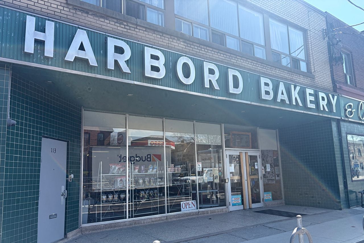 The exterior of Harbord Bakery