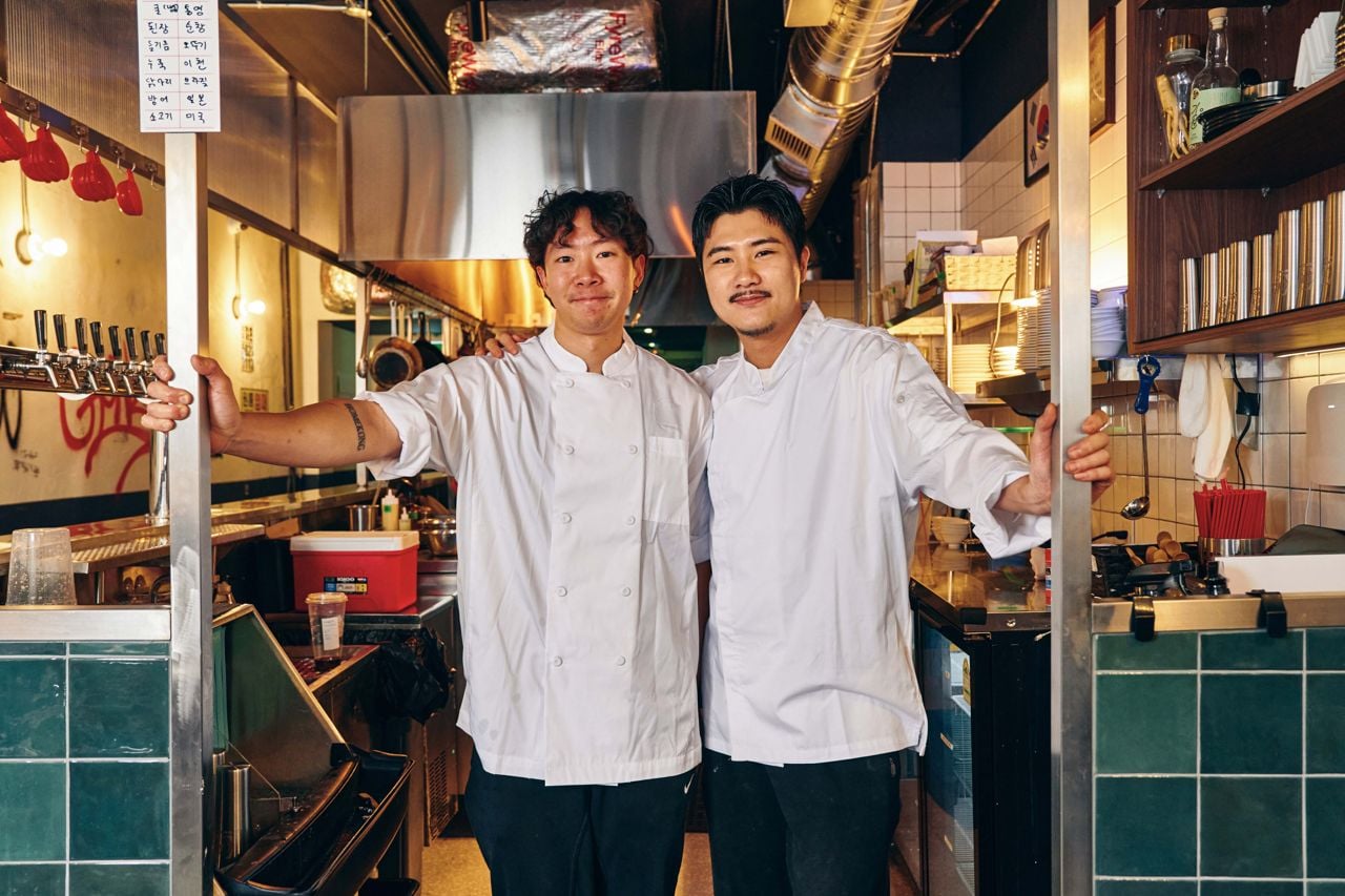 Gyopo Brewery chefs Justin Yeung and Hansang Lee