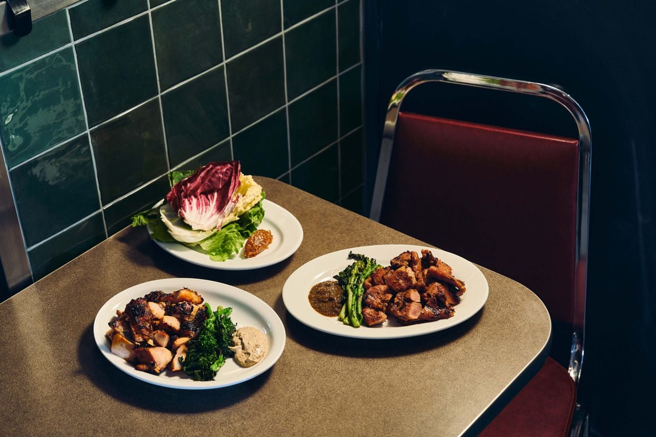 A selection of dishes at Gyopo Brewery
