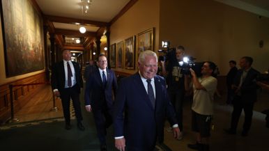 Doug Ford is handling his low approval rating well
