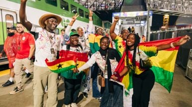"There are people here from all over the planet": The wild World Cup party that was Ghana vs. Panama