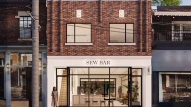 A sewing studio that doubles as a wine bar is opening in the Annex