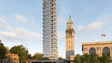 A 32-storey luxury tower may soon rise across from the Summerhill LCBO