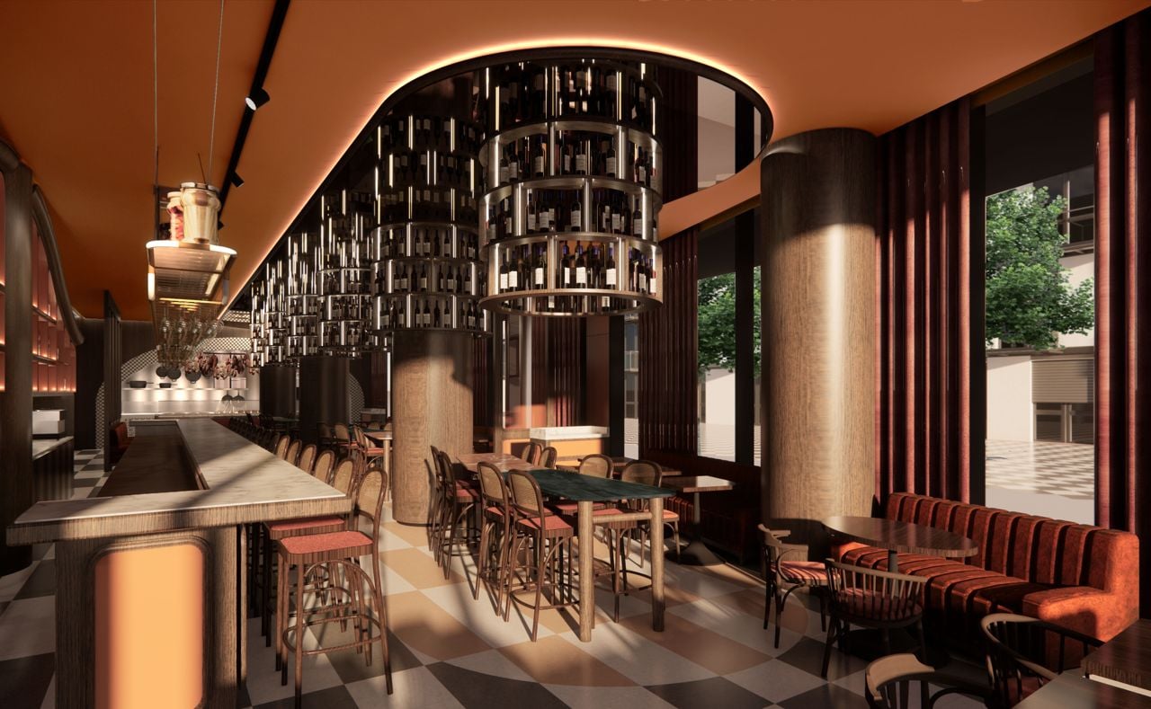 Inside Bar Romy, an Italian restaurant in Toronto