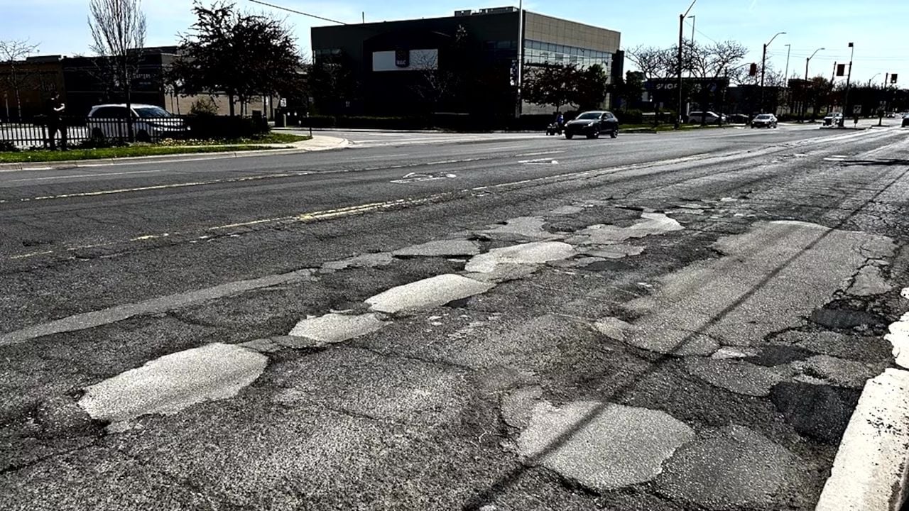 Four of Ontario's 10 worst roads are in Toronto