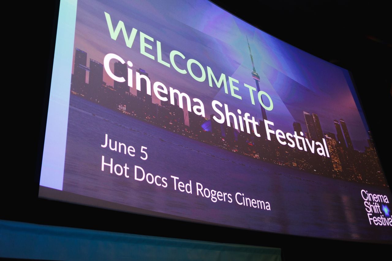 Slide that reads Cinema Shift Festival