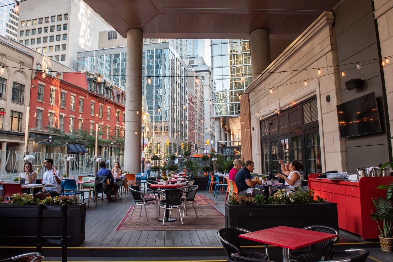 A guide to patio hopping your way through Berczy Square