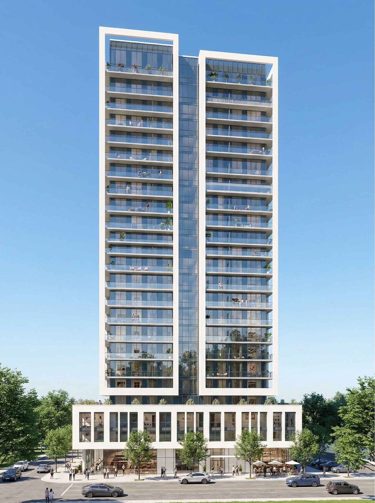 toronto-life-real-estate-burlington-condo-proposal-rester-plains-road-go-station-2 A 25-storey condo tower may replace a parking lot near the Burlington GO station