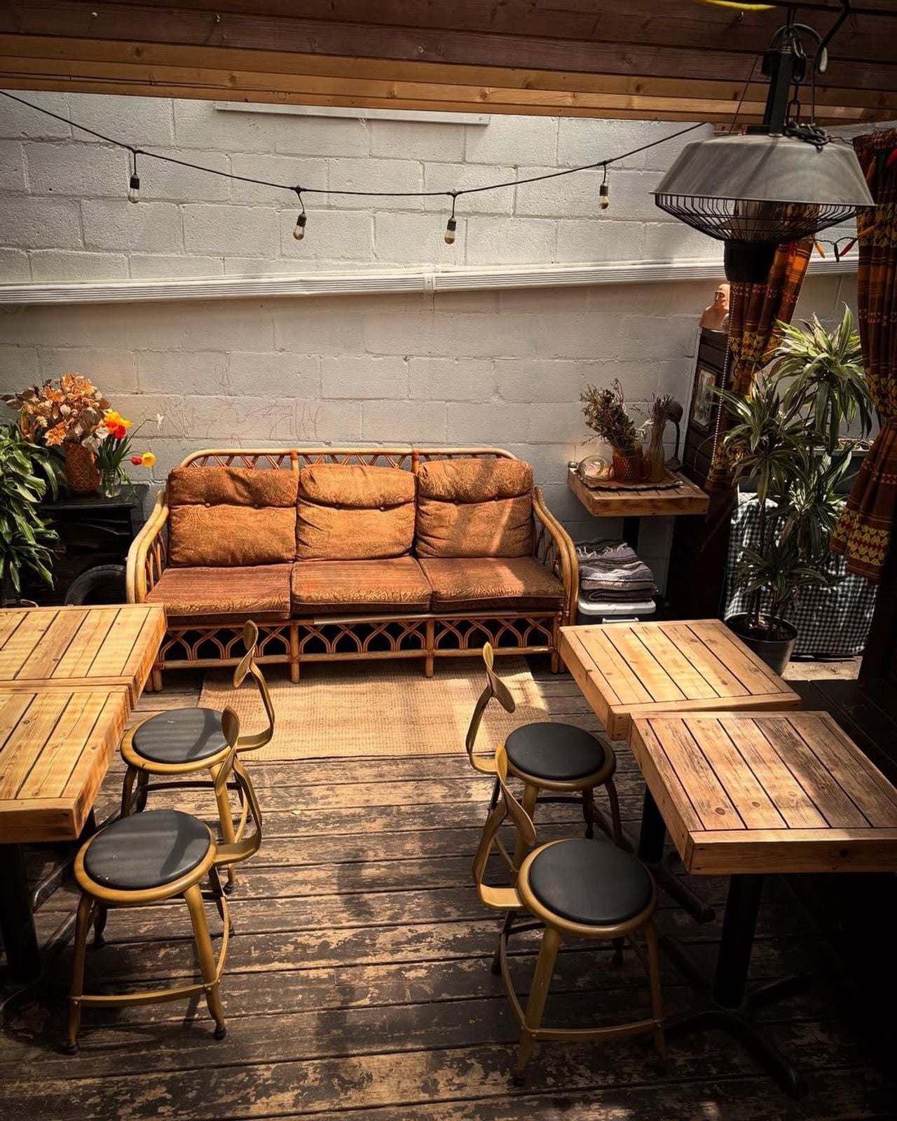 The patio at Low Bar