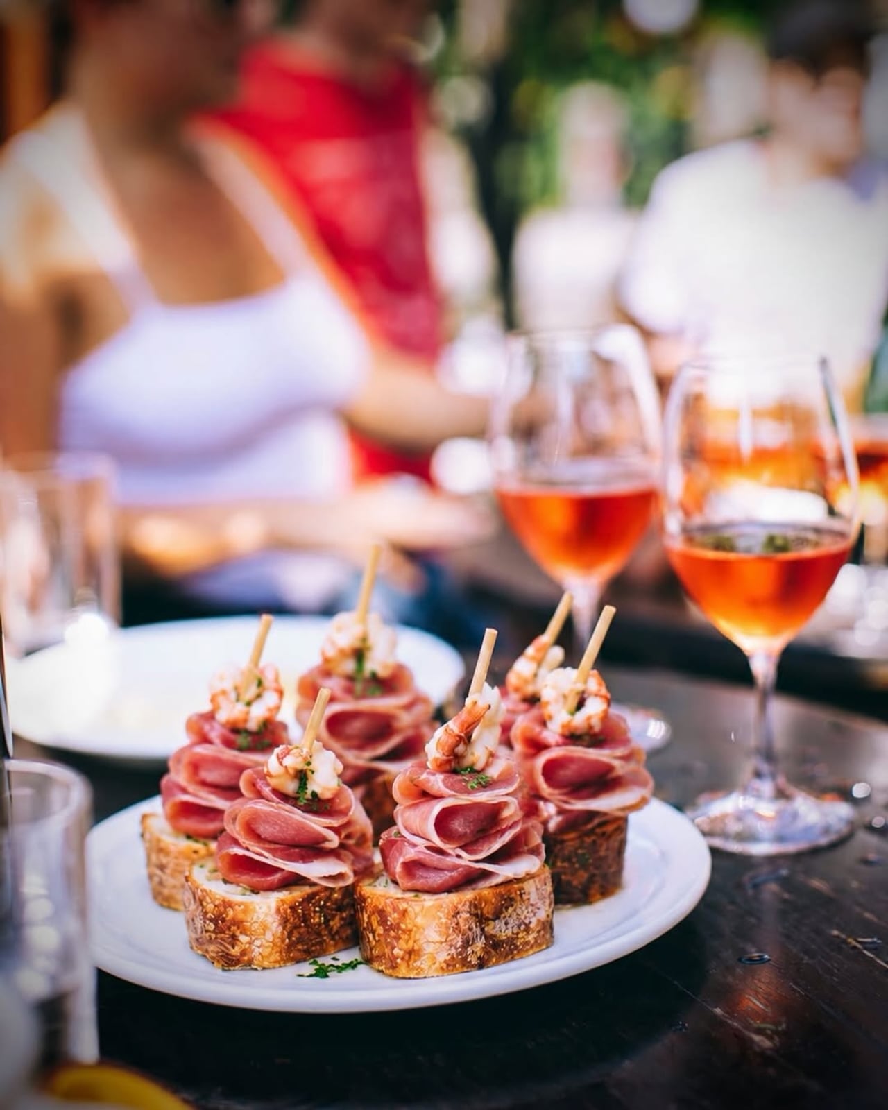 Snacks and drinks at Bar Raval