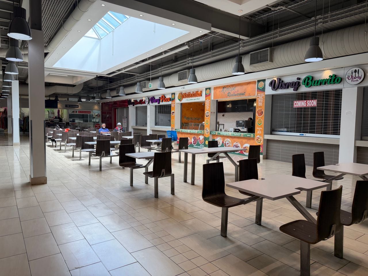 The food court inside Westwood Square