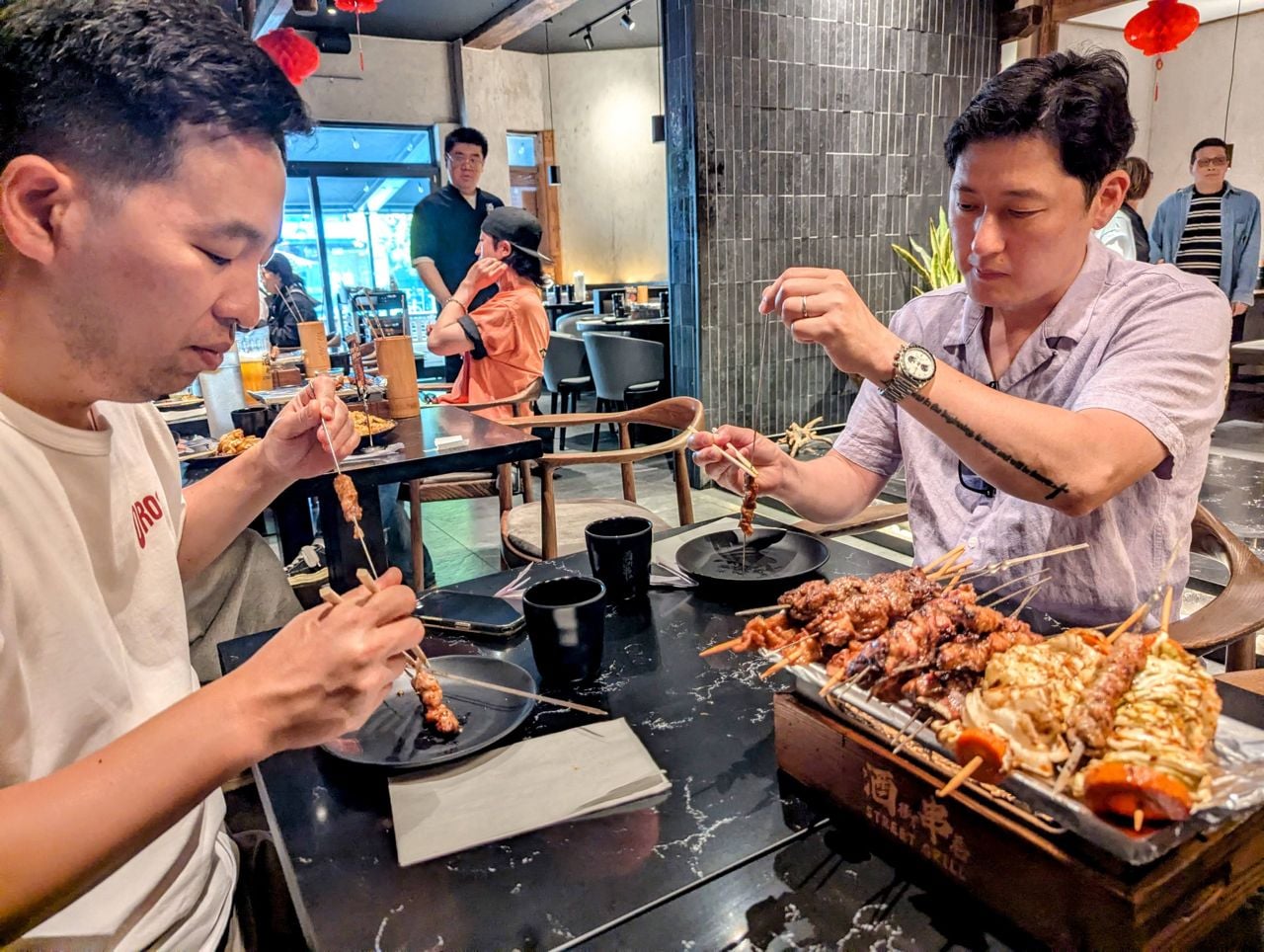 Chefs Jeff Kang and Edward Bang at Street Grill