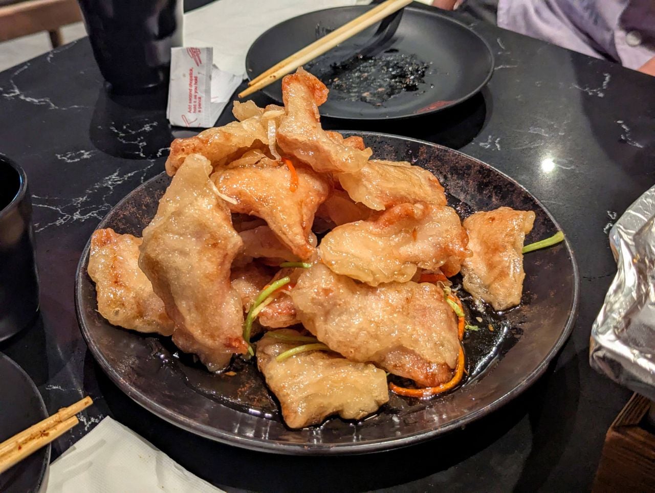 A plate of sweet-and-sour pork from Street Grill