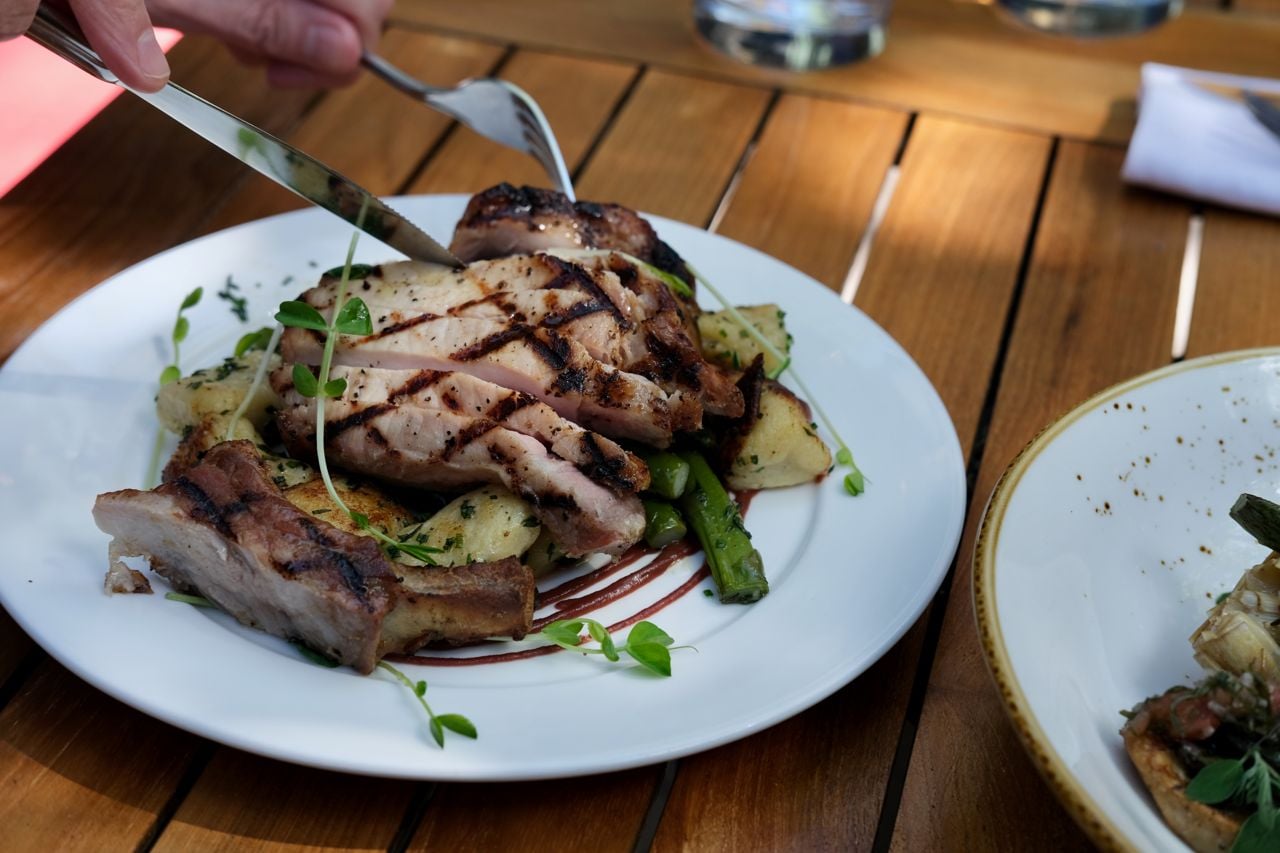 A pork chop