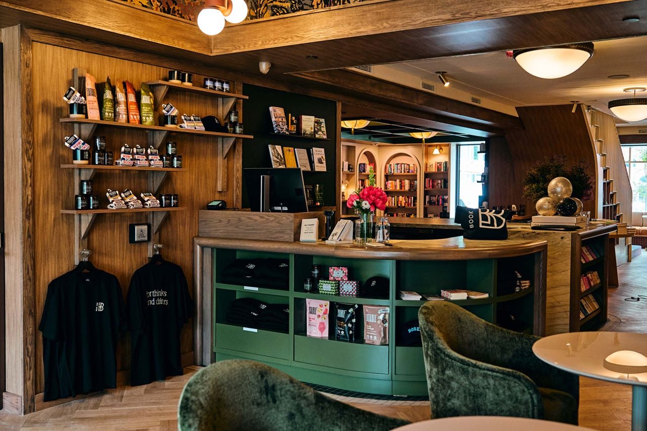 The checkout counter at Book Bar