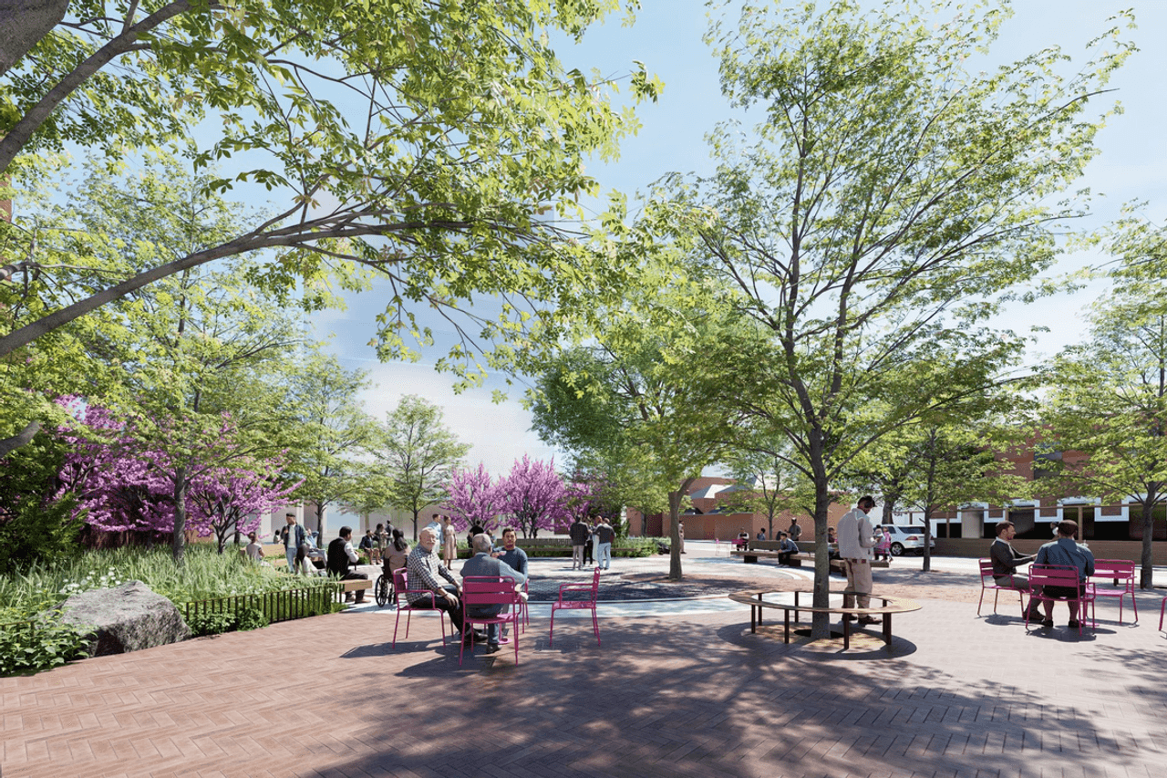 toronto-life-city-queen-west-augusta-plaza-alexandra-park-2 The empty lot at Queen and Augusta will become a Q-shaped plaza with a turtle