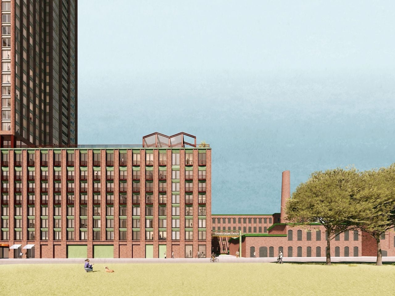 Liberty Village's famous Carpet Factory may soon have a tower soaring above it
