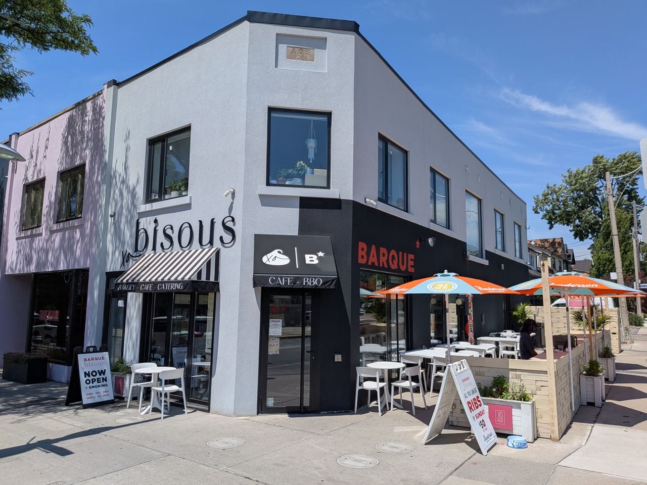 Barque Smokehouse's new home at 572 St. Clair Ave. W., which it shares with XO Bisous