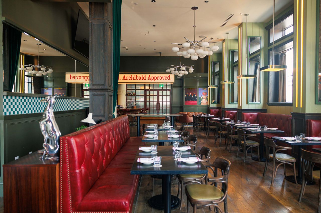 The dining room at Archie's in the Broadview Hotel
