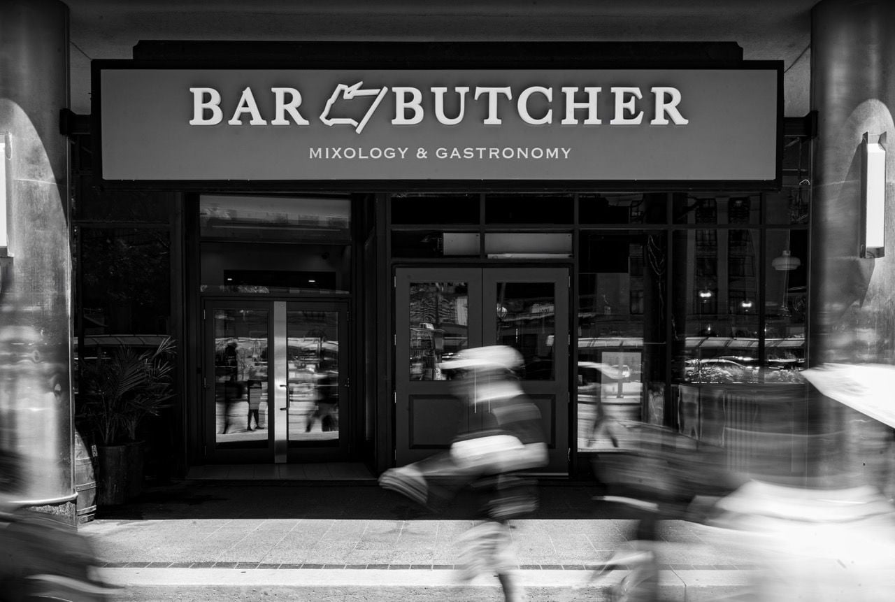 The exterior of Bar Butcher in Toronto