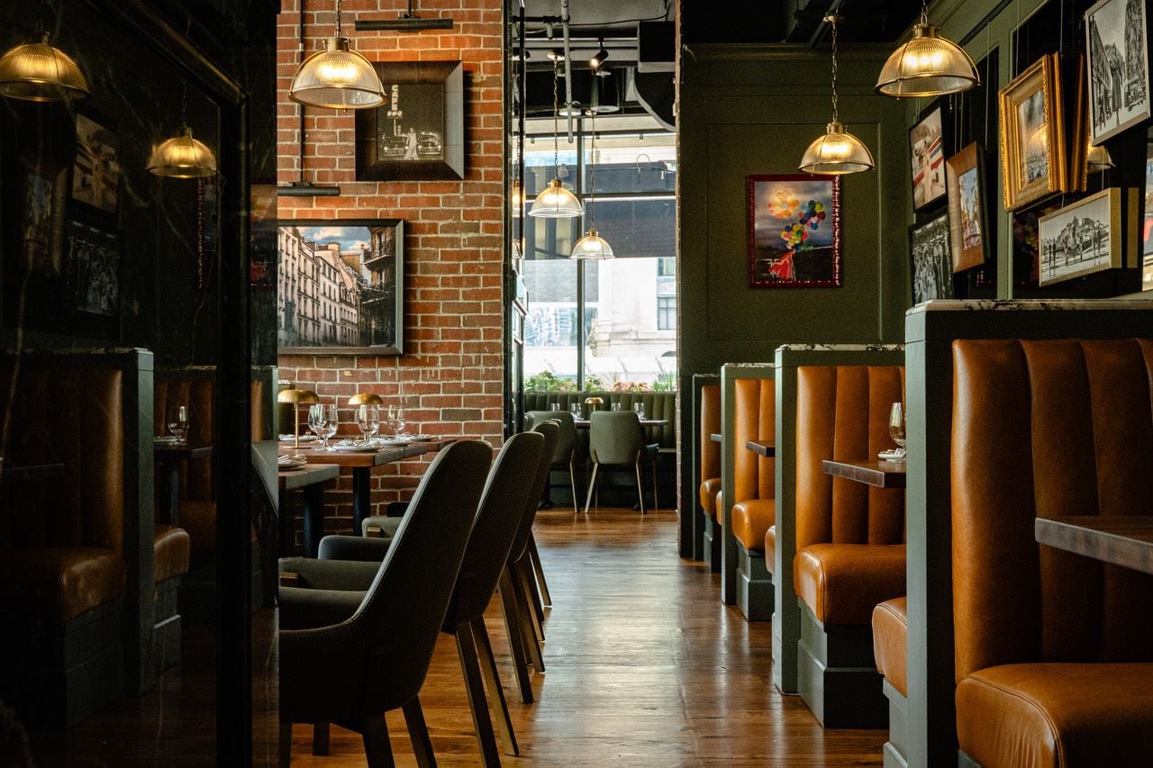 The dining room of Bar Butcher, a steakhouse in Toronto