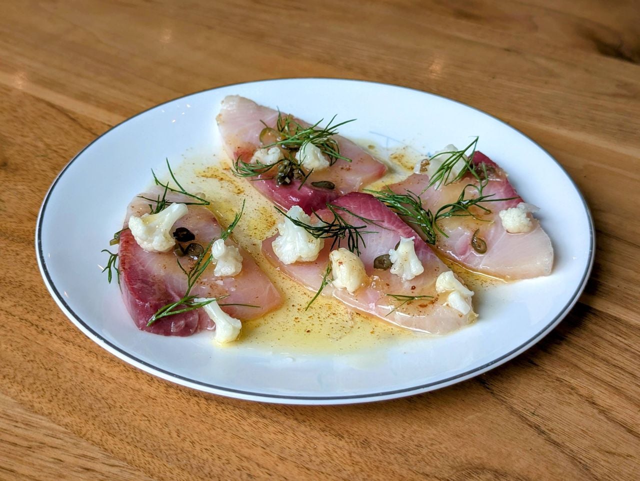Hamachi crudo
