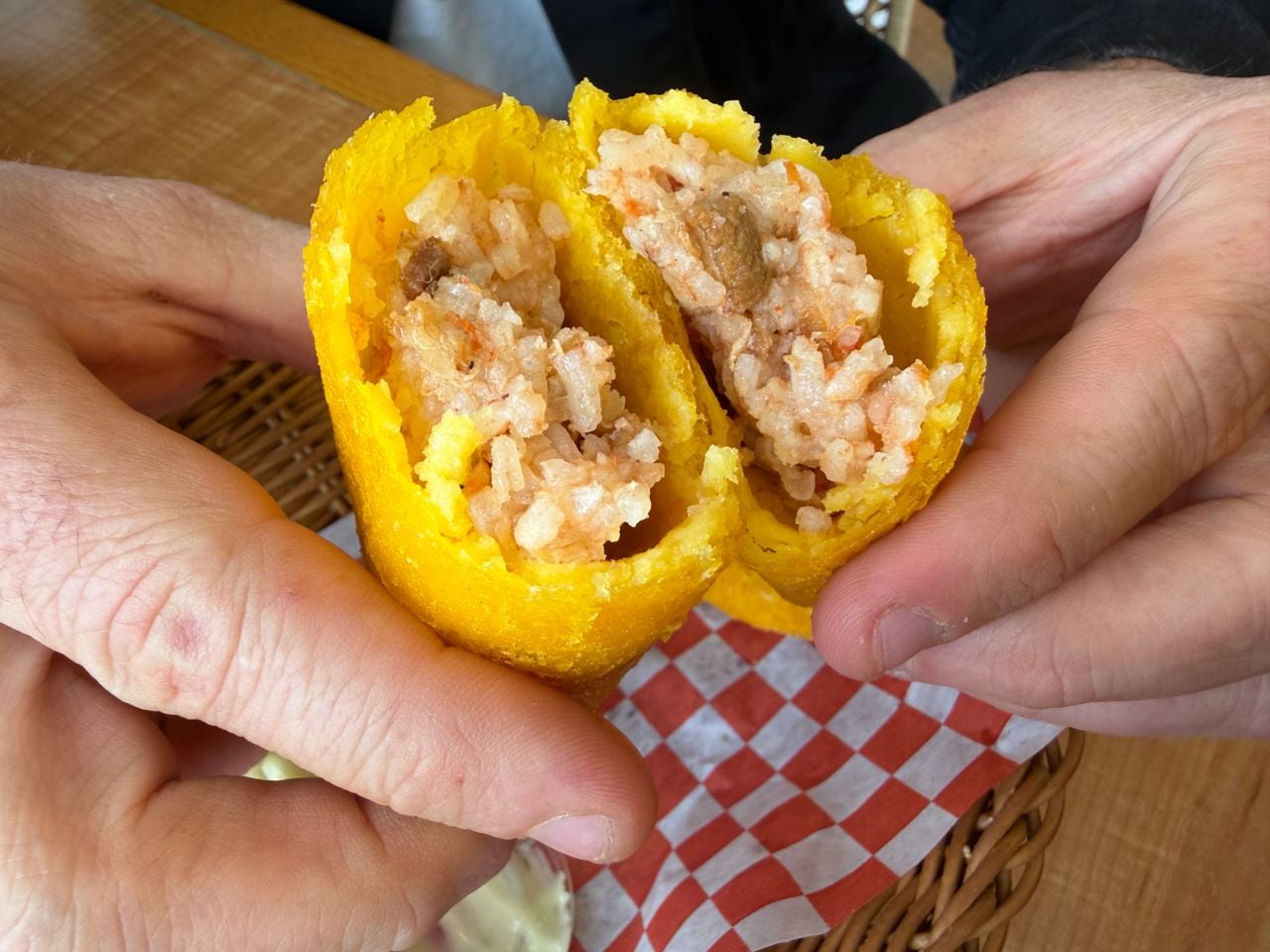 A pork belly empanada