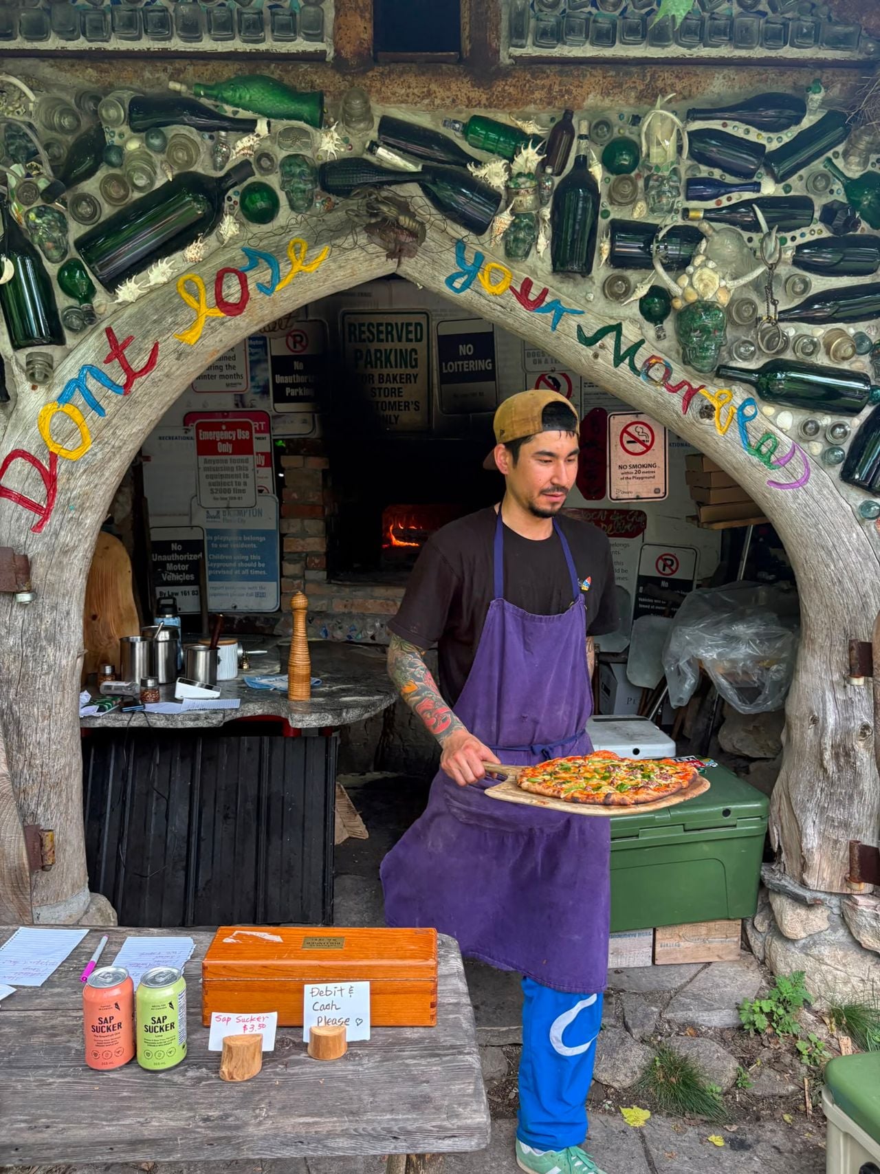 The pizza oven at Eigensinn Farm