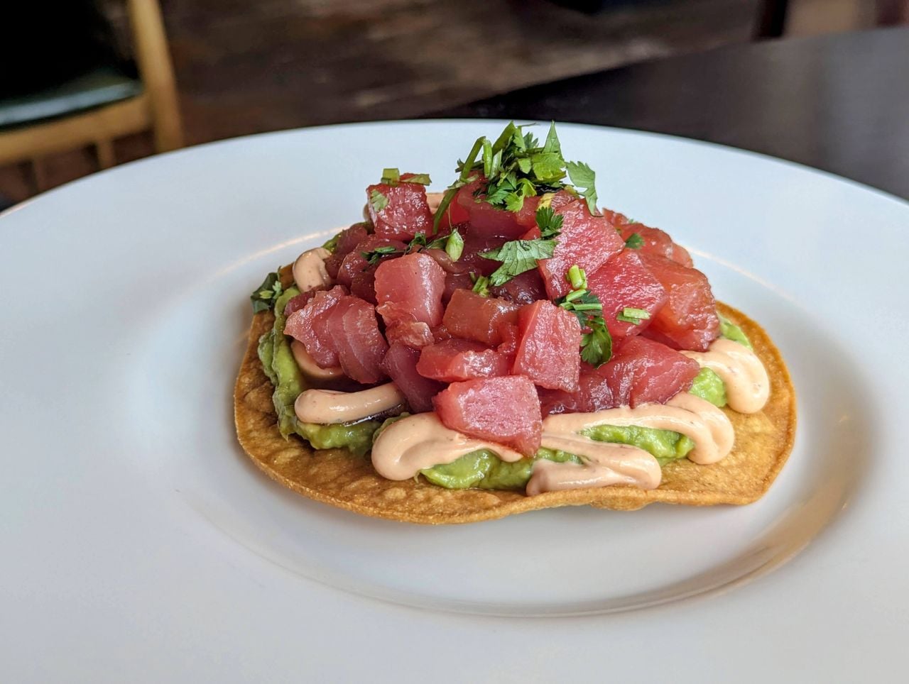 A tuna tostada from La Condesa