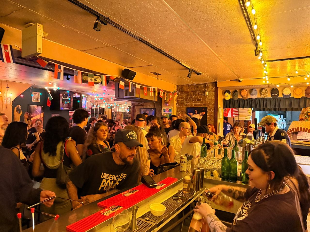 The crowd at Maria's Sports Bar