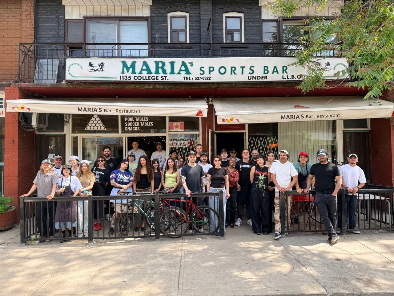 The Maria's Sports Bar team