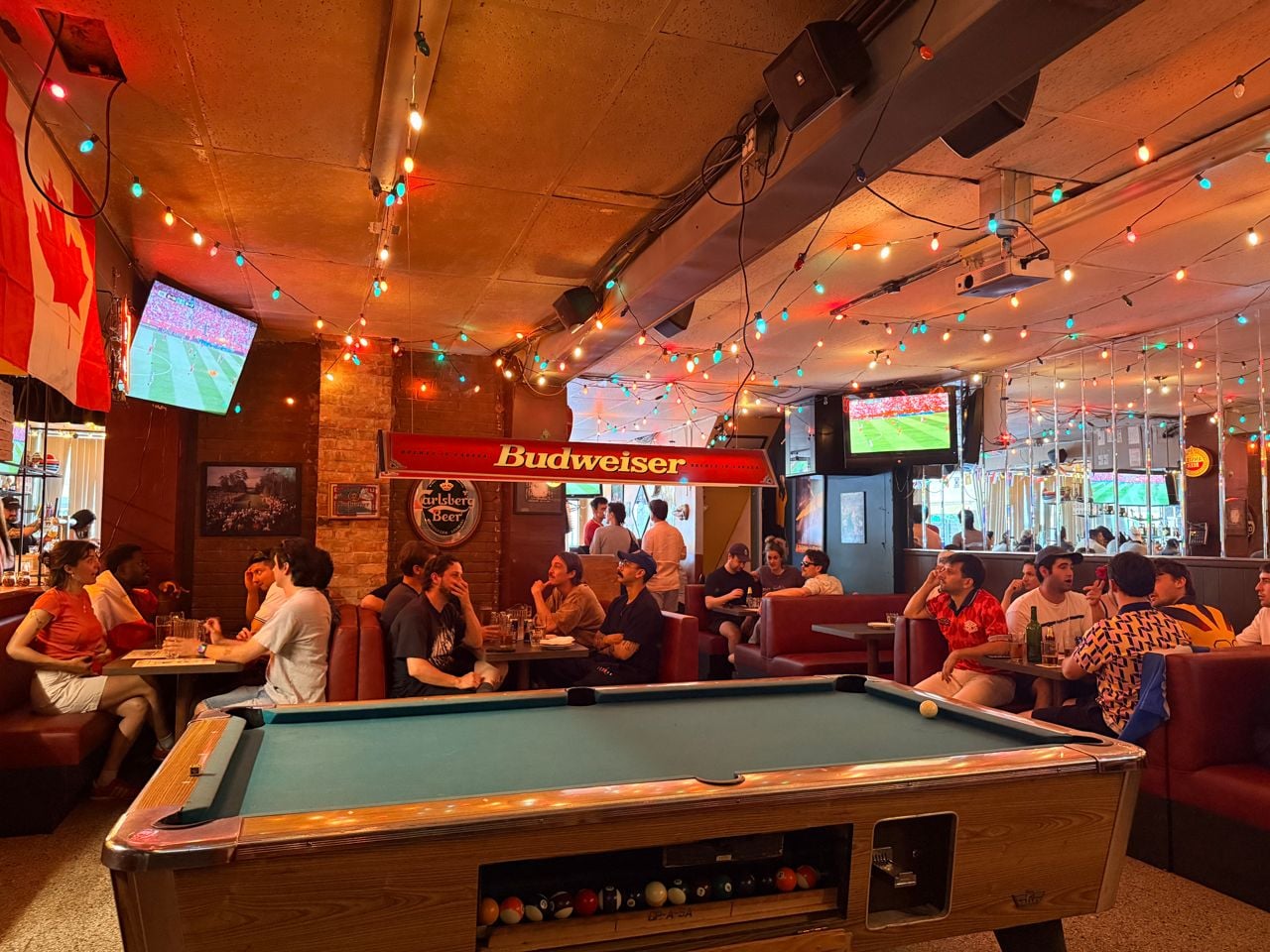 Pool tables at Maria's Sports Bar