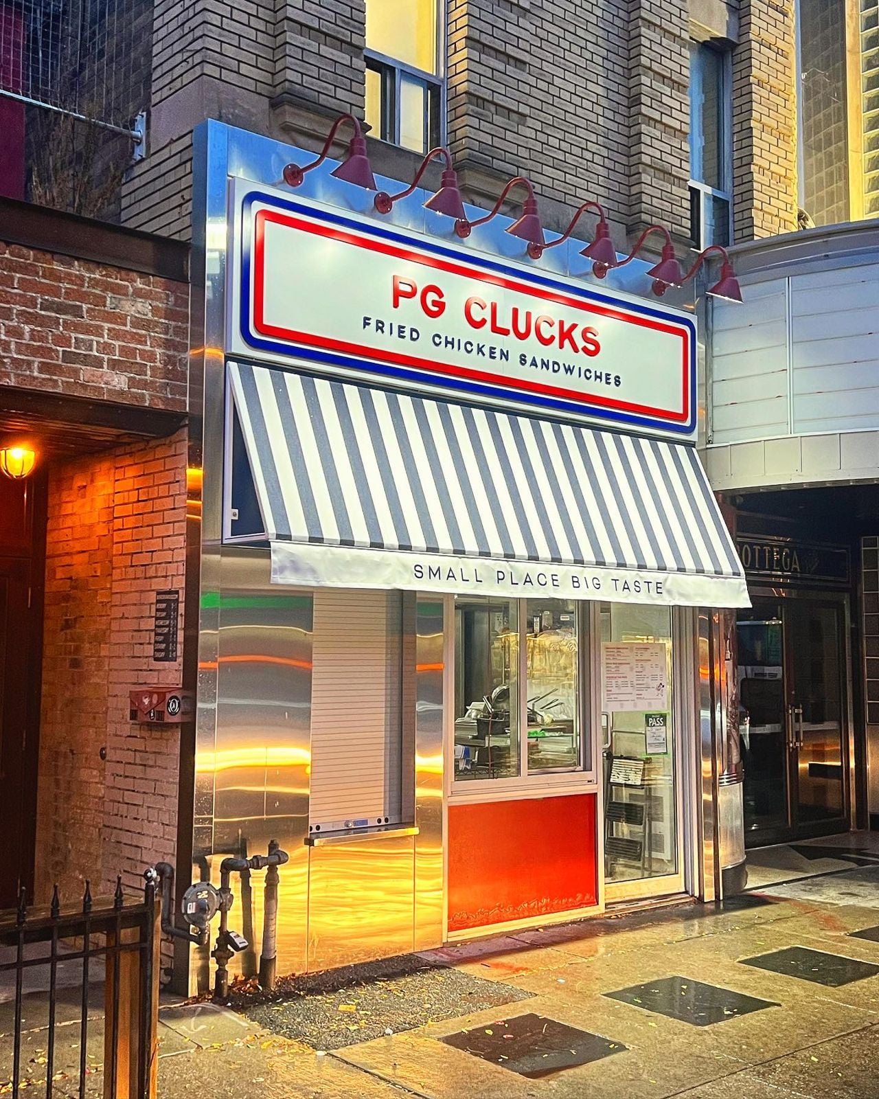 The College Street location of PG Clucks
