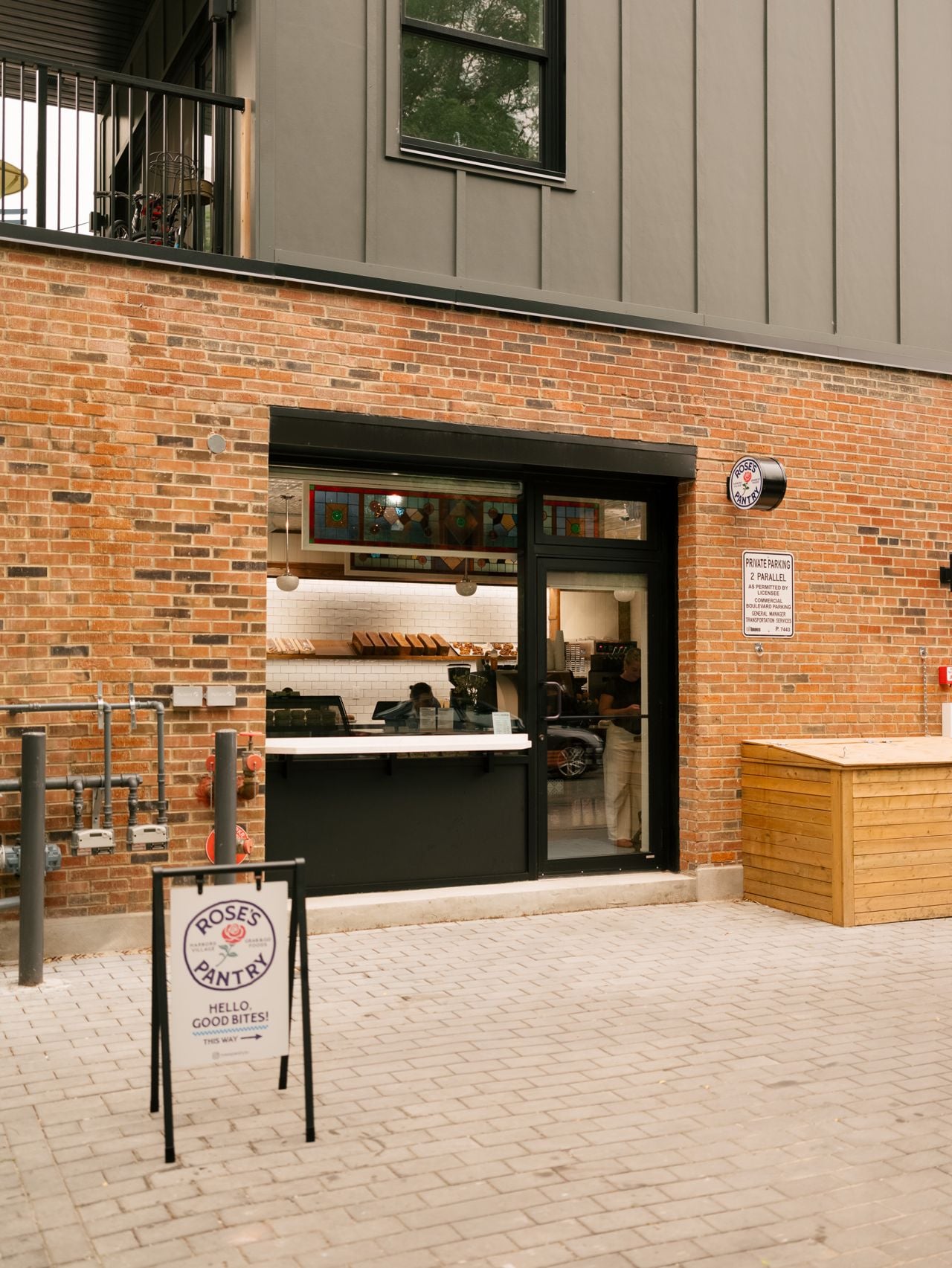 The exterior of Rose's Pantry