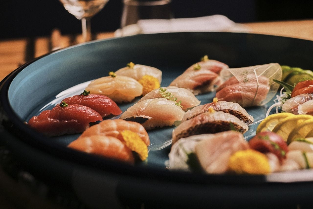 A selection of nigiri