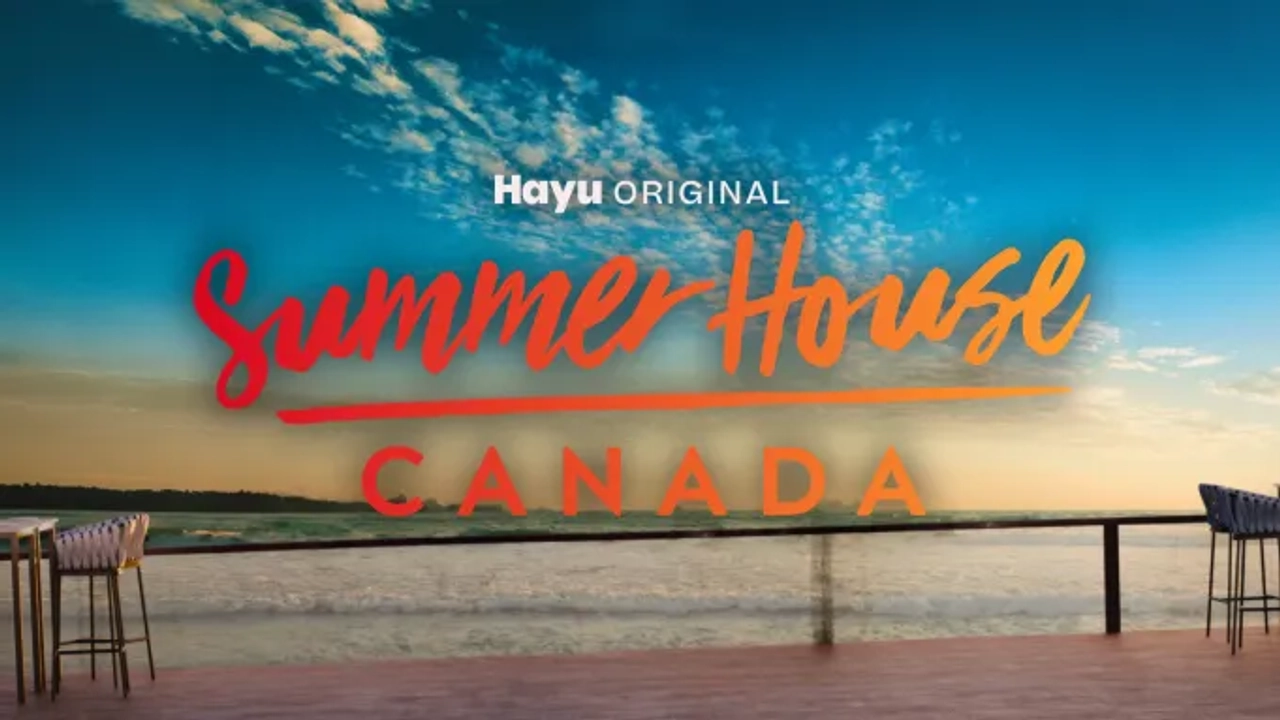 Promotional image of a cottage overlain with text "Summer House"