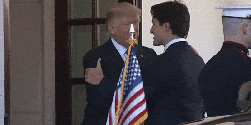 Justin Trudeau's first encounter with Donald Trump, in six awkward GIFs -  Toronto Life