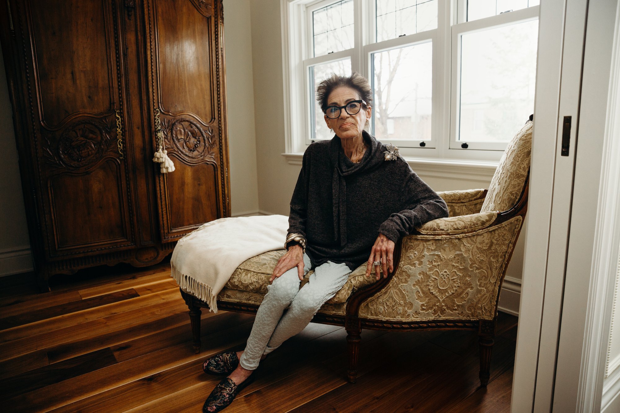 The oldest piece is a cast-iron headboard from the 1500s