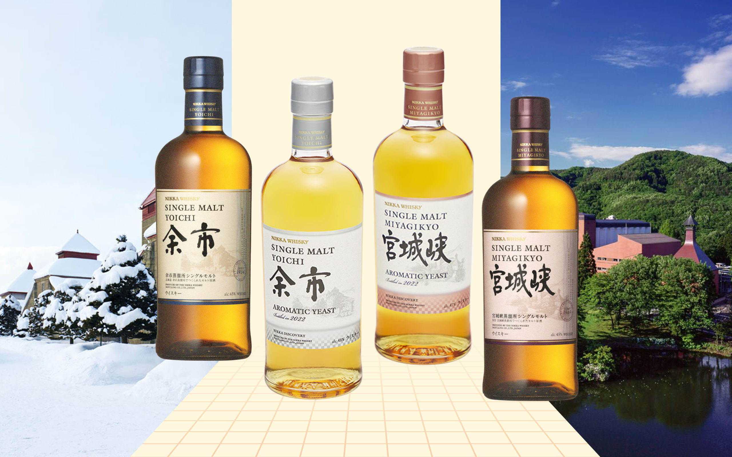 NIKKA WHISKY イラスト付きミラー 希少】レトロ NIKKA WHISKY ニッカウイスキー 壁掛けミラー 鏡