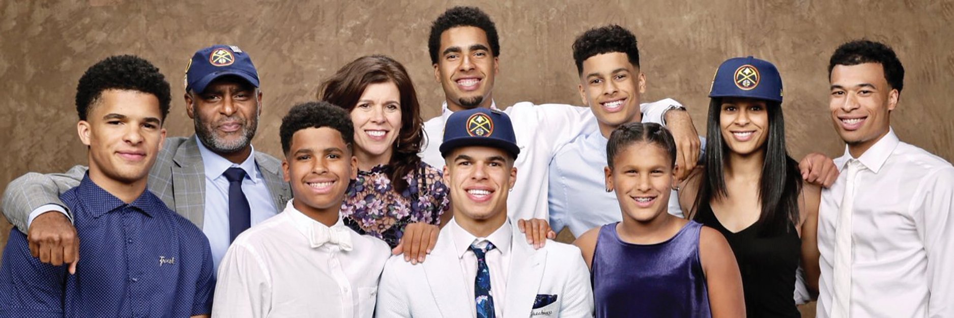 The Porter family, including Jontay and Michael Jr. (top and bottom centre), live by two foundational pillars: Christianity and basketball