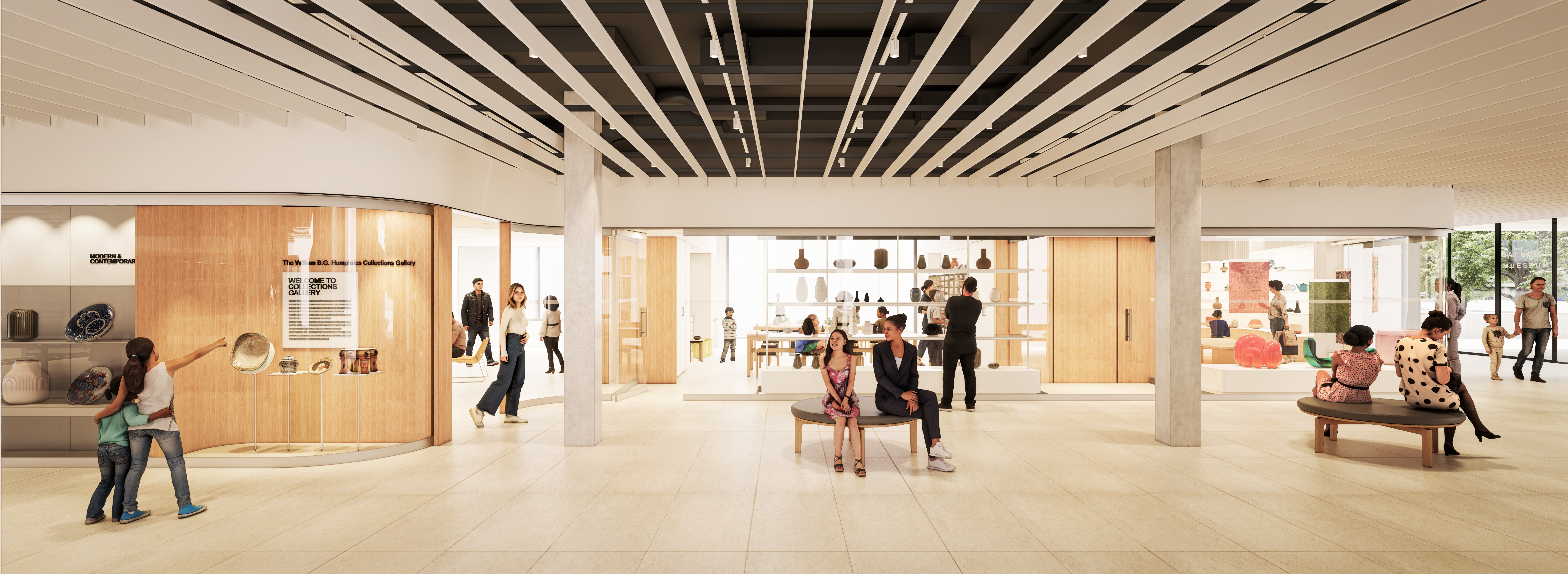 Gardiner Museum lobby