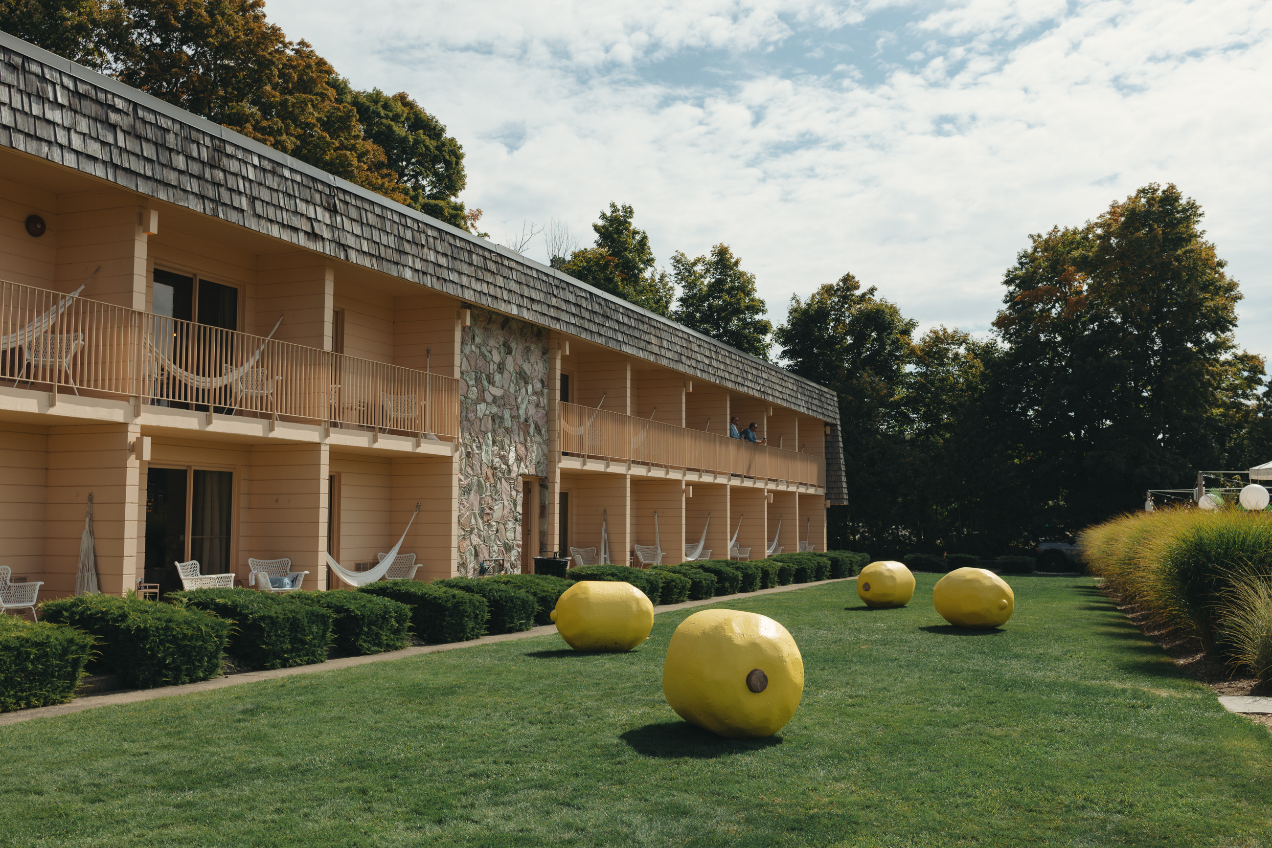 Giant lemon sculptures