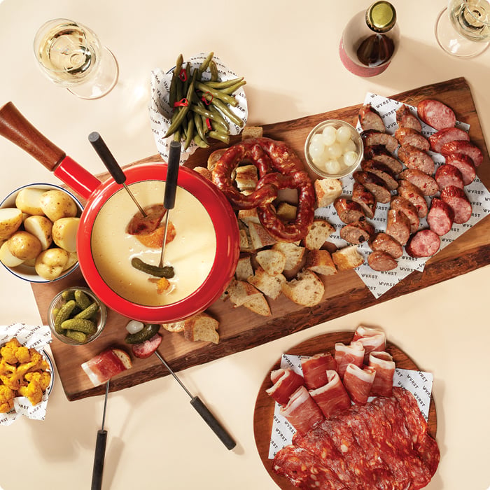 97. Wvrst’s cheese fondue feast