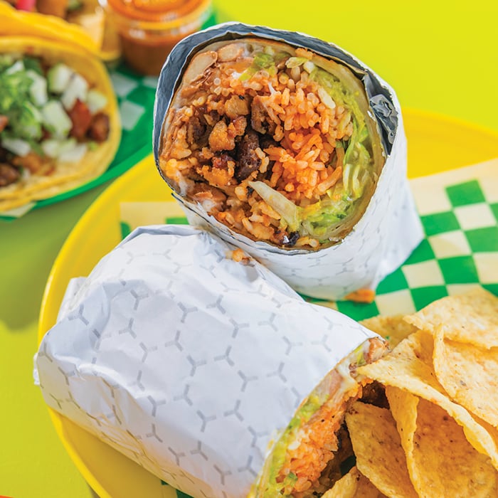 131. Taqueria Vegana’s big burrito
