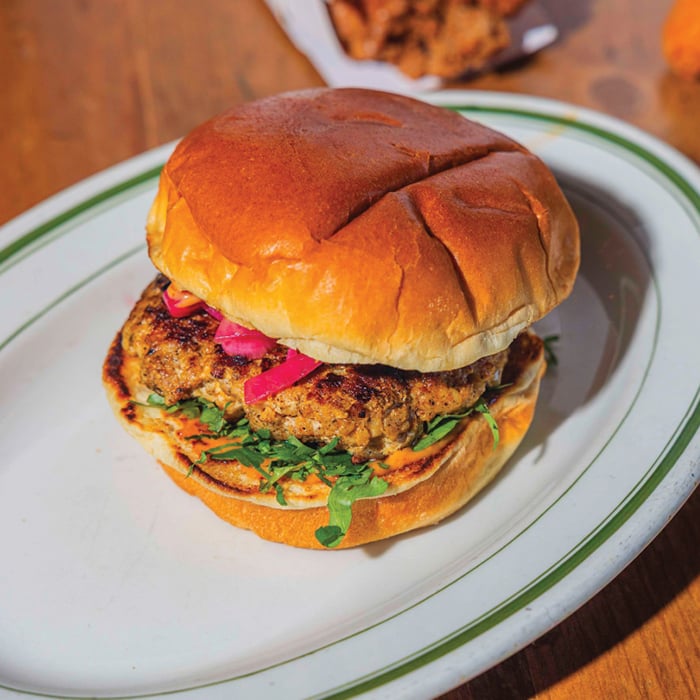 172. Spicy chicken sandwich at Bindi’s Burgers