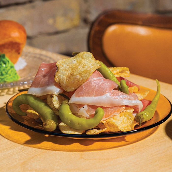 278. Bar Mini’s crunchy, salty, meaty and spicy snack plate